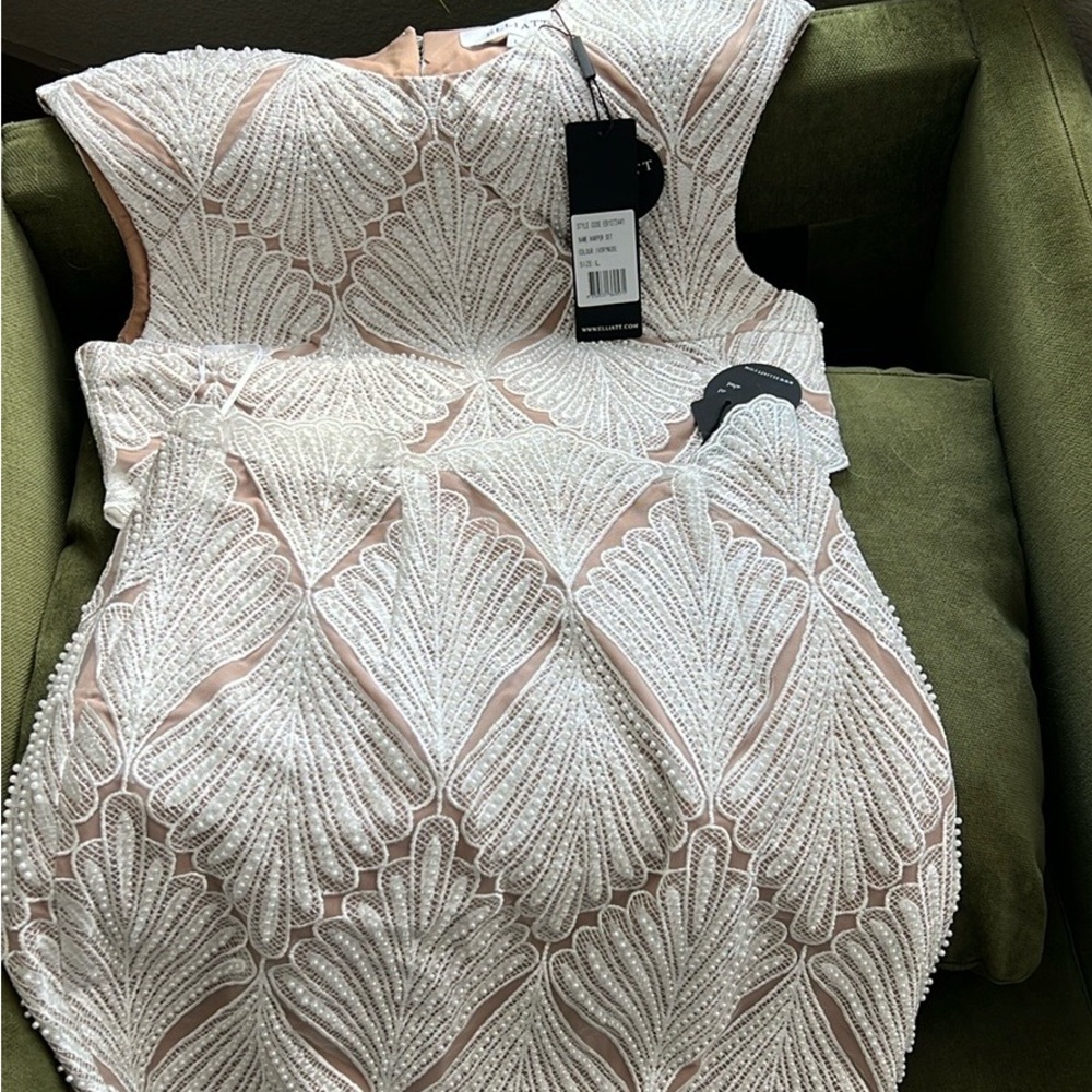 Elegant White Embroidered Dress